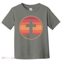 Retro Christian Cross Toddler T-Shirt thumb 0