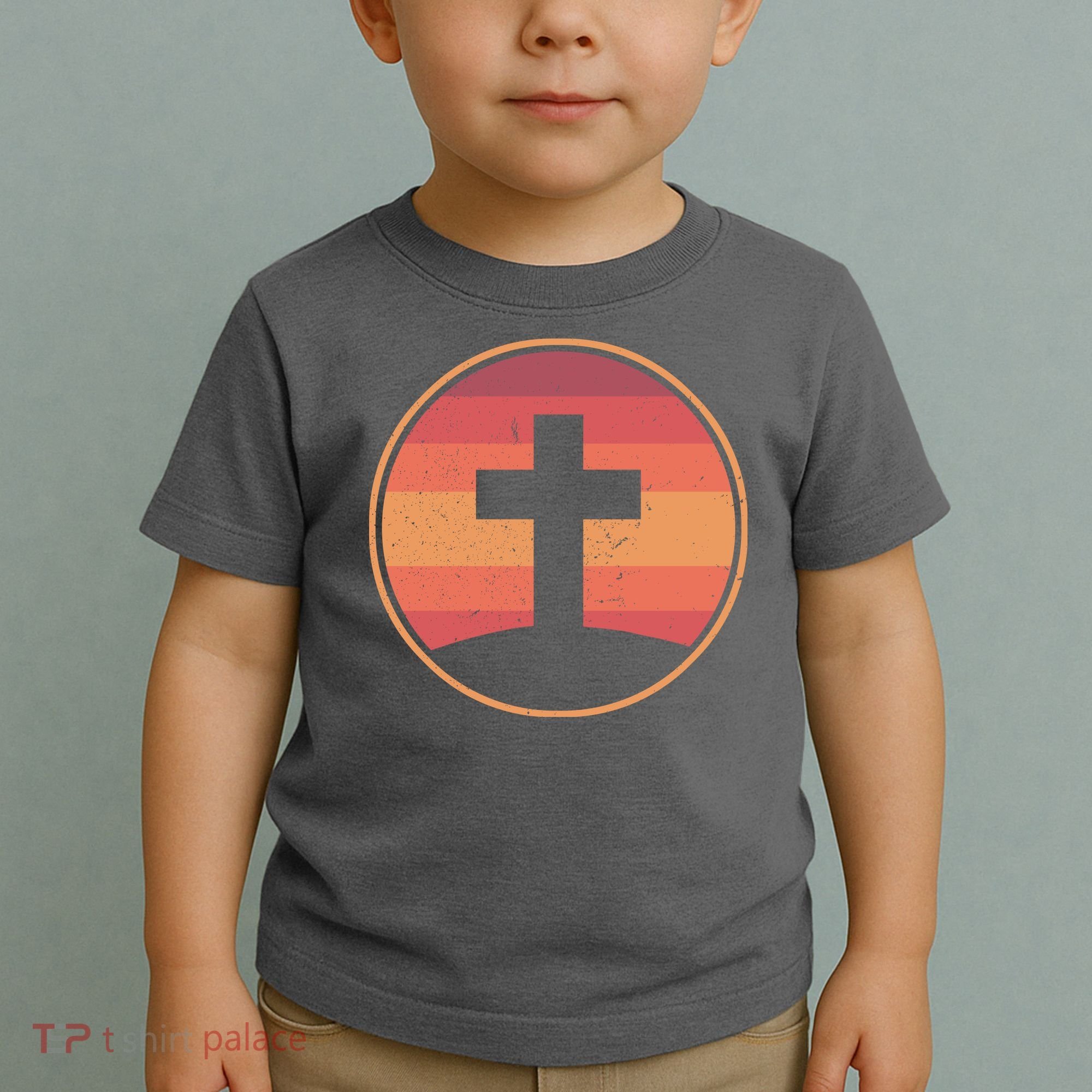 Retro Christian Cross Toddler T-Shirt