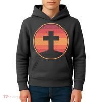 Retro Christian Cross Kids Hoodie thumb 4