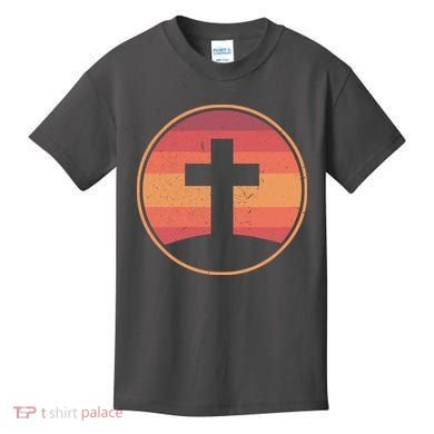 Retro Christian Cross Kids T-Shirt