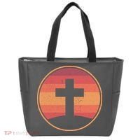 Retro Christian Cross Tote Bag thumb 0