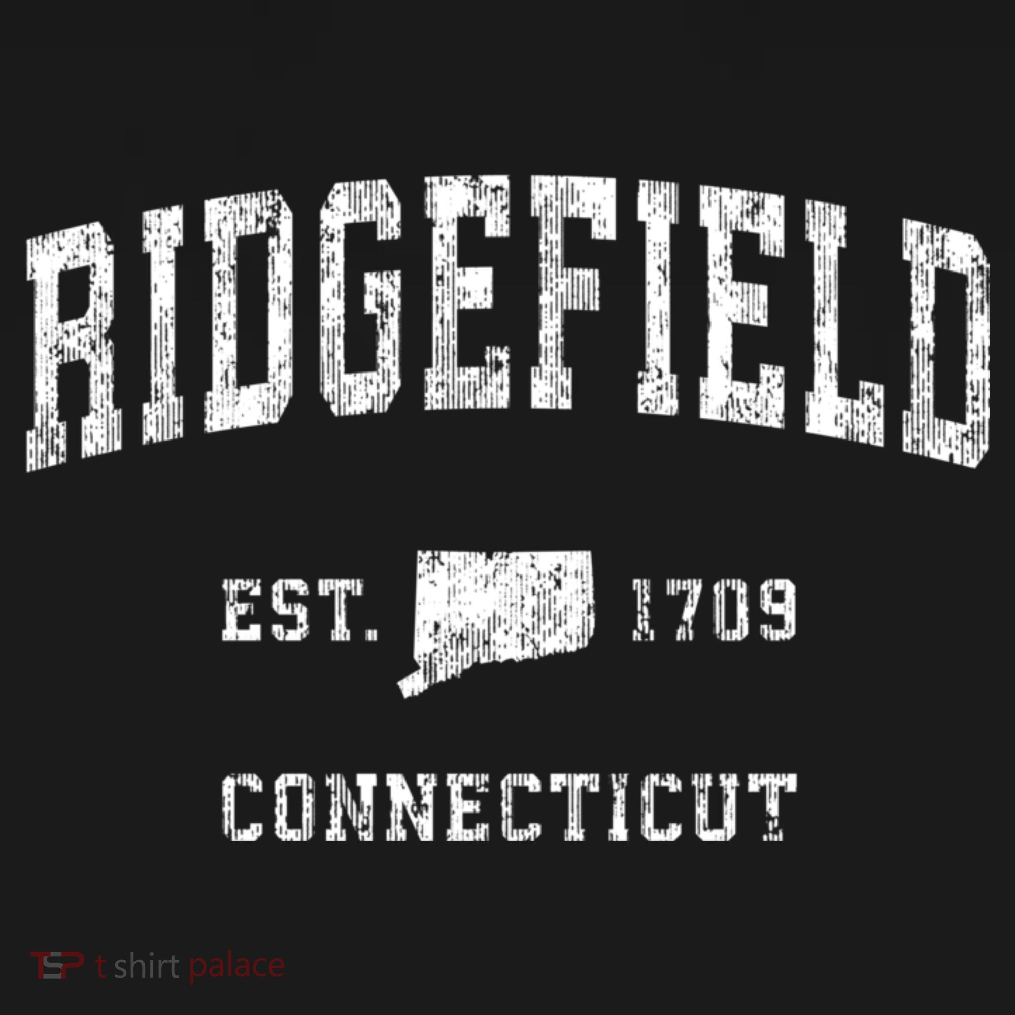 Ridgefield Connecticut Ct Vintage Athletic Sports T-Shirt
