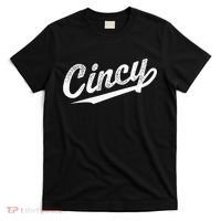 Retro Cincy Cincinnati Ohio Vintage Cursive Script Throwback T-Shirt thumb 0