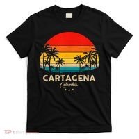 Retro Cartagena Colombia Souvenir Sunset Great Trip Gift T-Shirt thumb 0