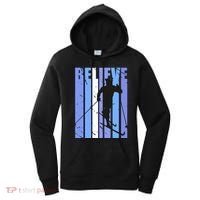 Retro Cross Country Skiing Winter Ice Sports Snow Cute Gift Women's Hoodie thumb 0