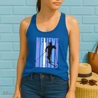Retro Cross Country Skiing Winter Ice Sports Snow Cute Gift Women's Tank Top thumb 2