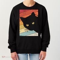 Retro Cat Cool Gift For Kitten Lovers Women's Sweatshirt thumb 0