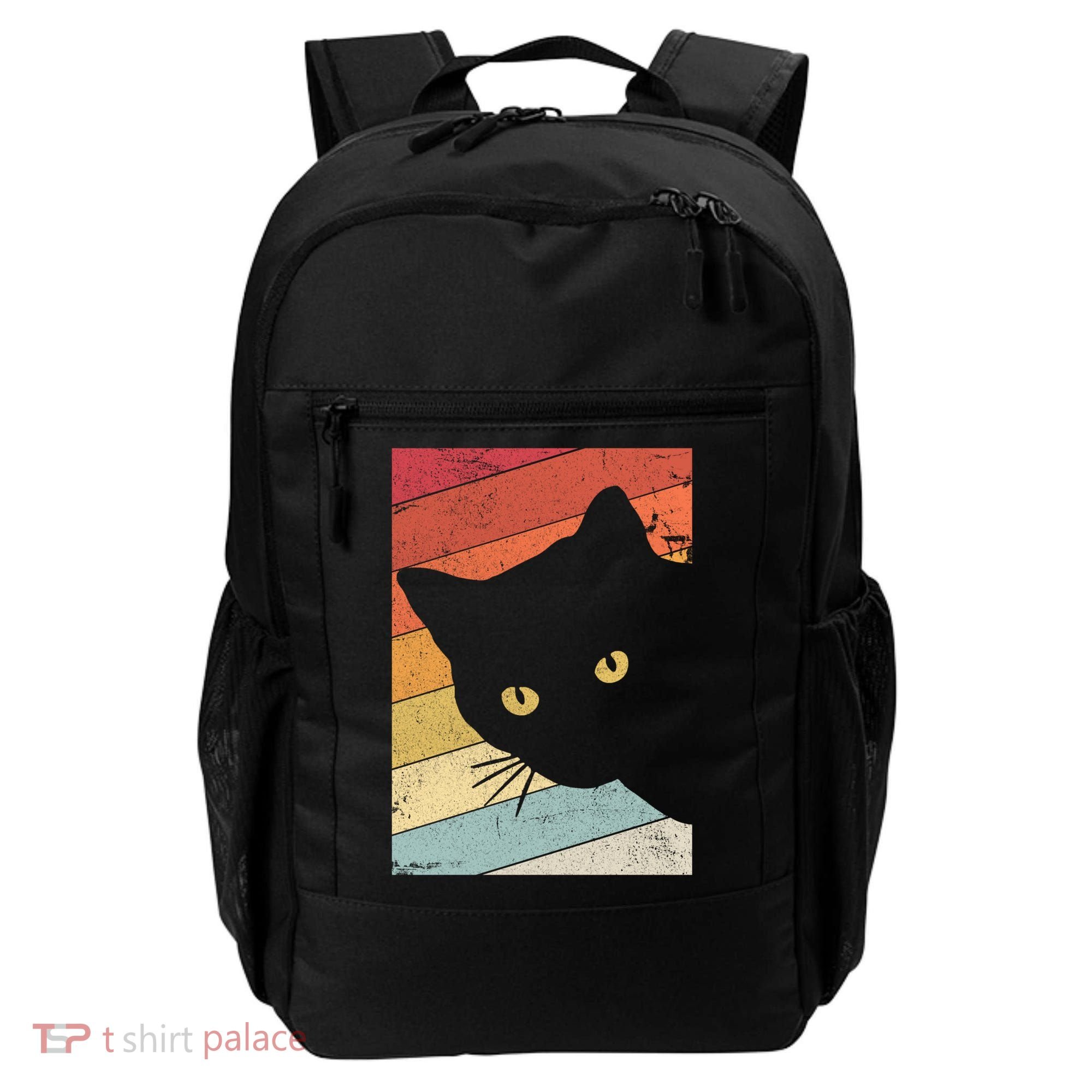Retro Cat Cool Gift For Kitten Lovers Backpack