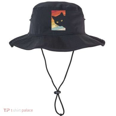 Retro Cat Cool Gift For Kitten Lovers Bucket Hat