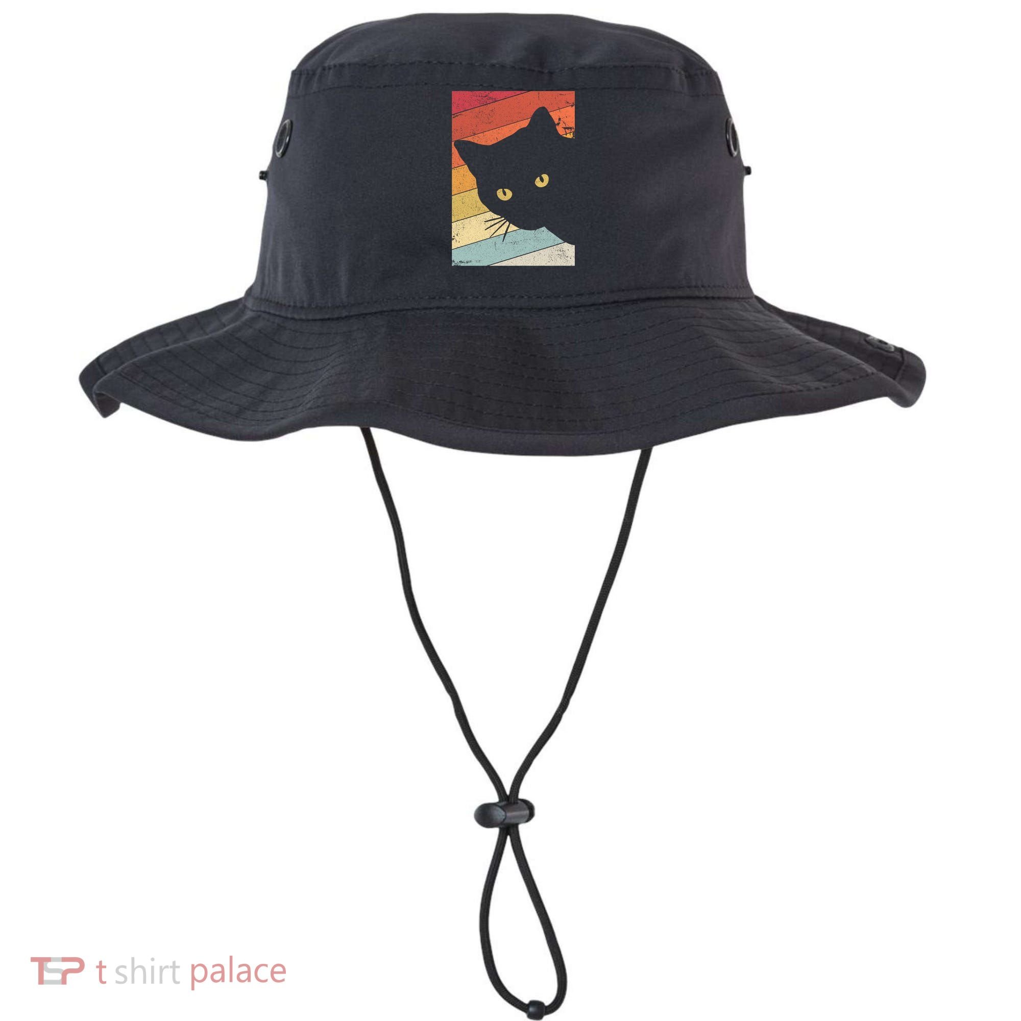 Retro Cat Cool Gift For Kitten Lovers Bucket Hat