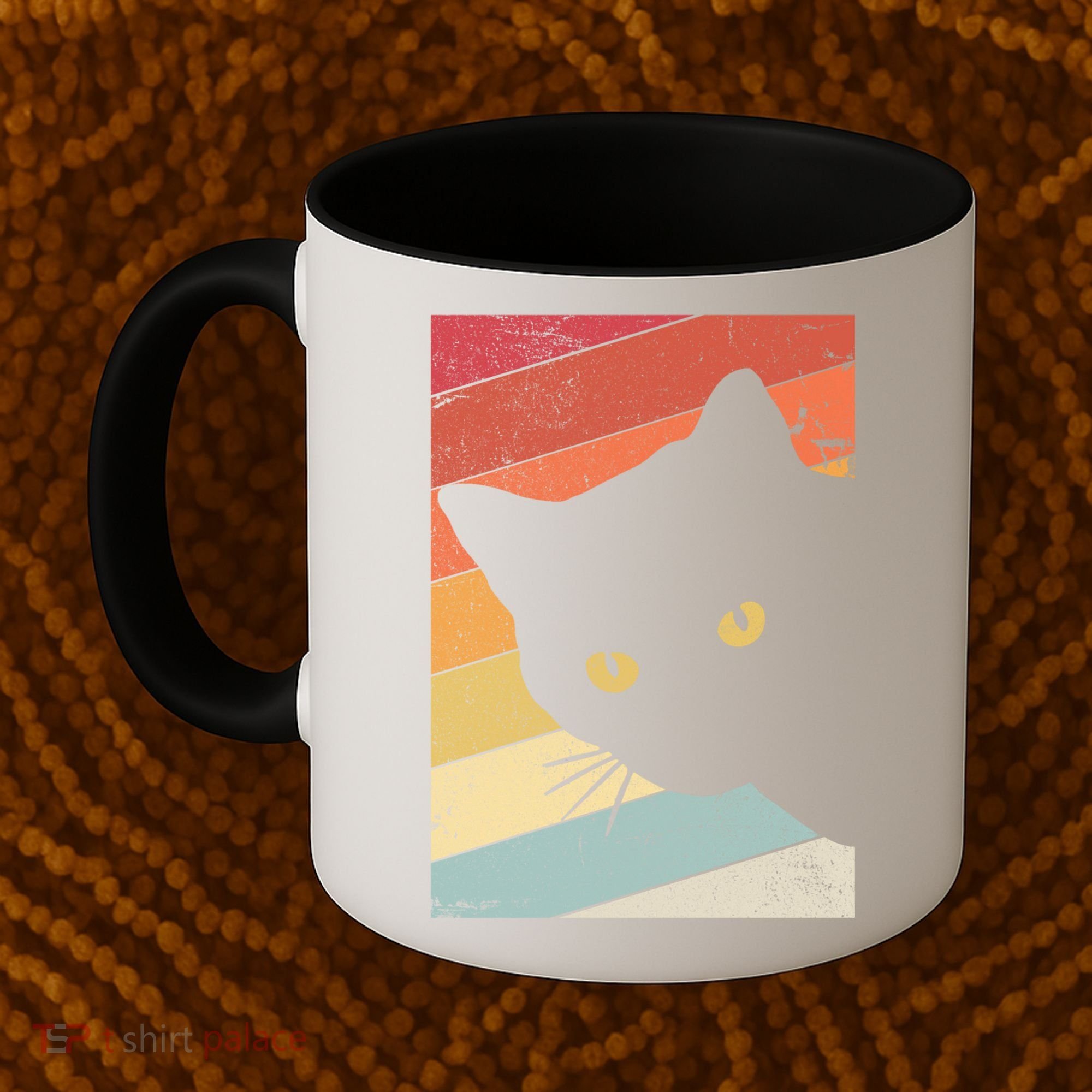 Retro Cat Cool Gift For Kitten Lovers Coffee Mug