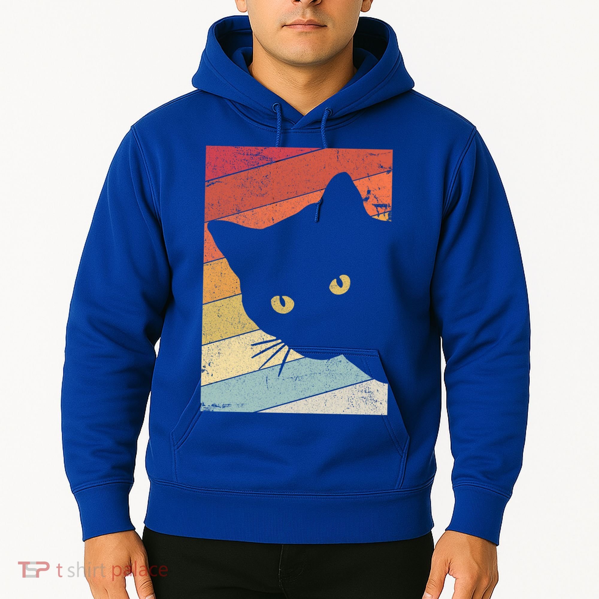 Retro Cat Cool Gift For Kitten Lovers Hoodie