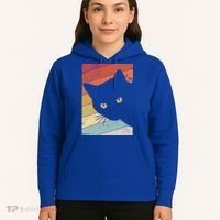 Retro Cat Cool Gift For Kitten Lovers Hoodie thumb 5
