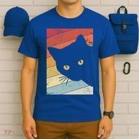 Retro Cat Cool Gift For Kitten Lovers T-Shirt thumb 6