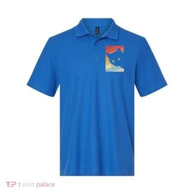 Retro Cat Cool Gift For Kitten Lovers Polo