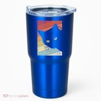 Retro Cat Cool Gift For Kitten Lovers Tumbler thumb 0