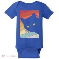 Retro Cat Cool Gift For Kitten Lovers Baby Bodysuit thumb 0
