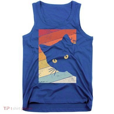 Retro Cat Cool Gift For Kitten Lovers Tank Top