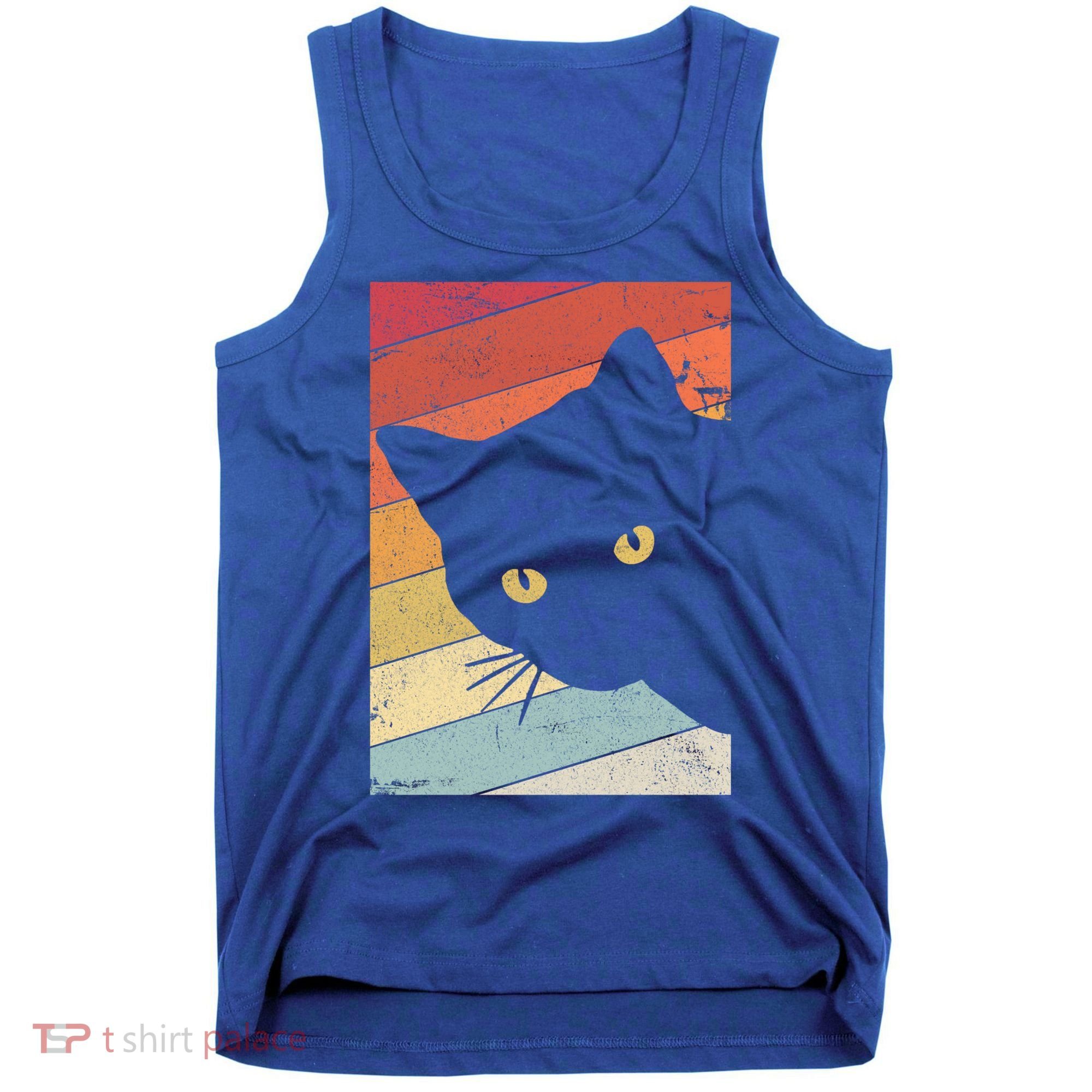 Retro Cat Cool Gift For Kitten Lovers Tank Top