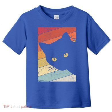 Retro Cat Cool Gift For Kitten Lovers Toddler T-Shirt