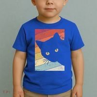 Retro Cat Cool Gift For Kitten Lovers Toddler T-Shirt thumb 2