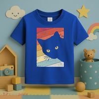 Retro Cat Cool Gift For Kitten Lovers Toddler T-Shirt thumb 3