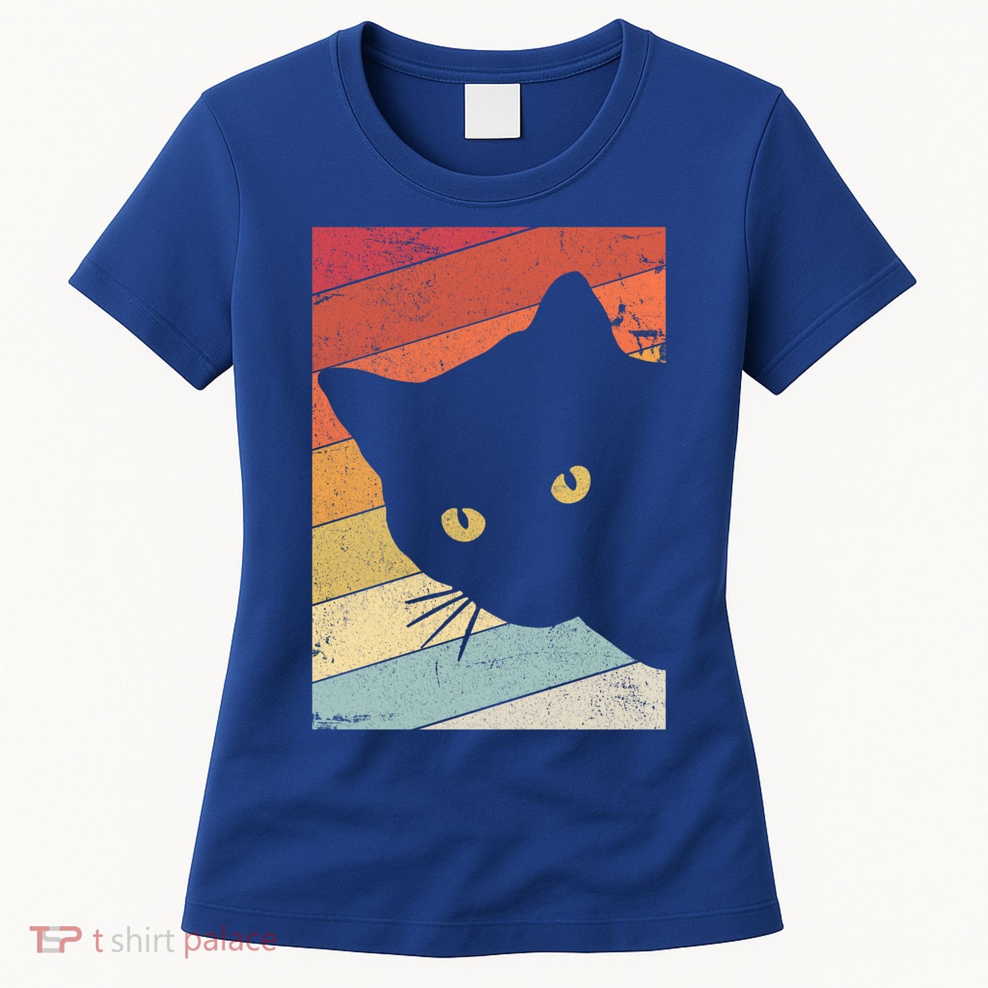 Retro Cat Cool Gift For Kitten Lovers Women's T-Shirt