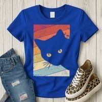 Retro Cat Cool Gift For Kitten Lovers Women's T-Shirt thumb 3