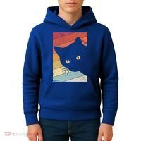 Retro Cat Cool Gift For Kitten Lovers Kids Hoodie thumb 4