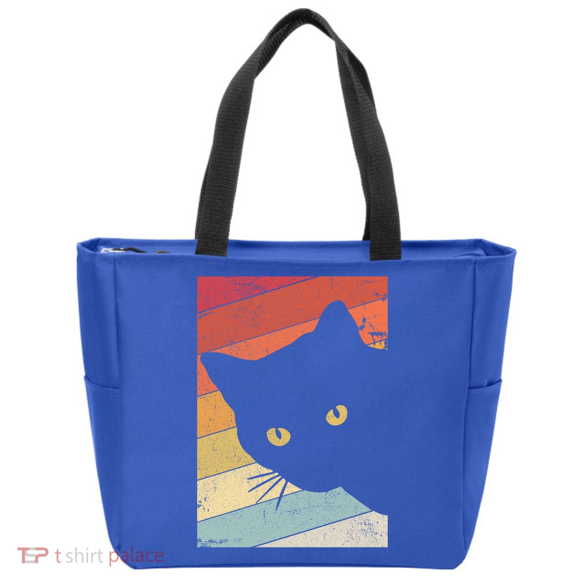 Retro Cat Cool Gift For Kitten Lovers Tote Bag