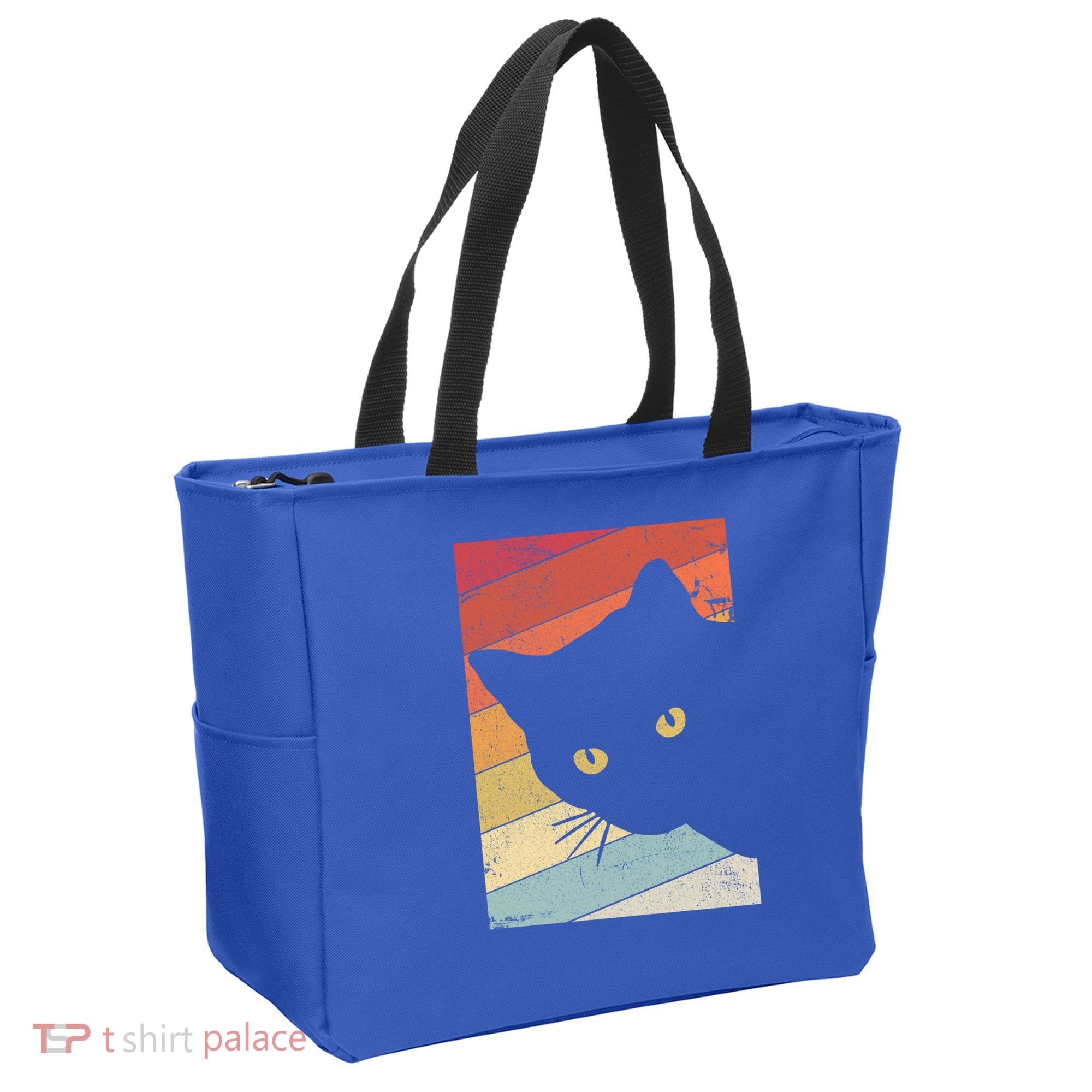 Retro Cat Cool Gift For Kitten Lovers Tote Bag