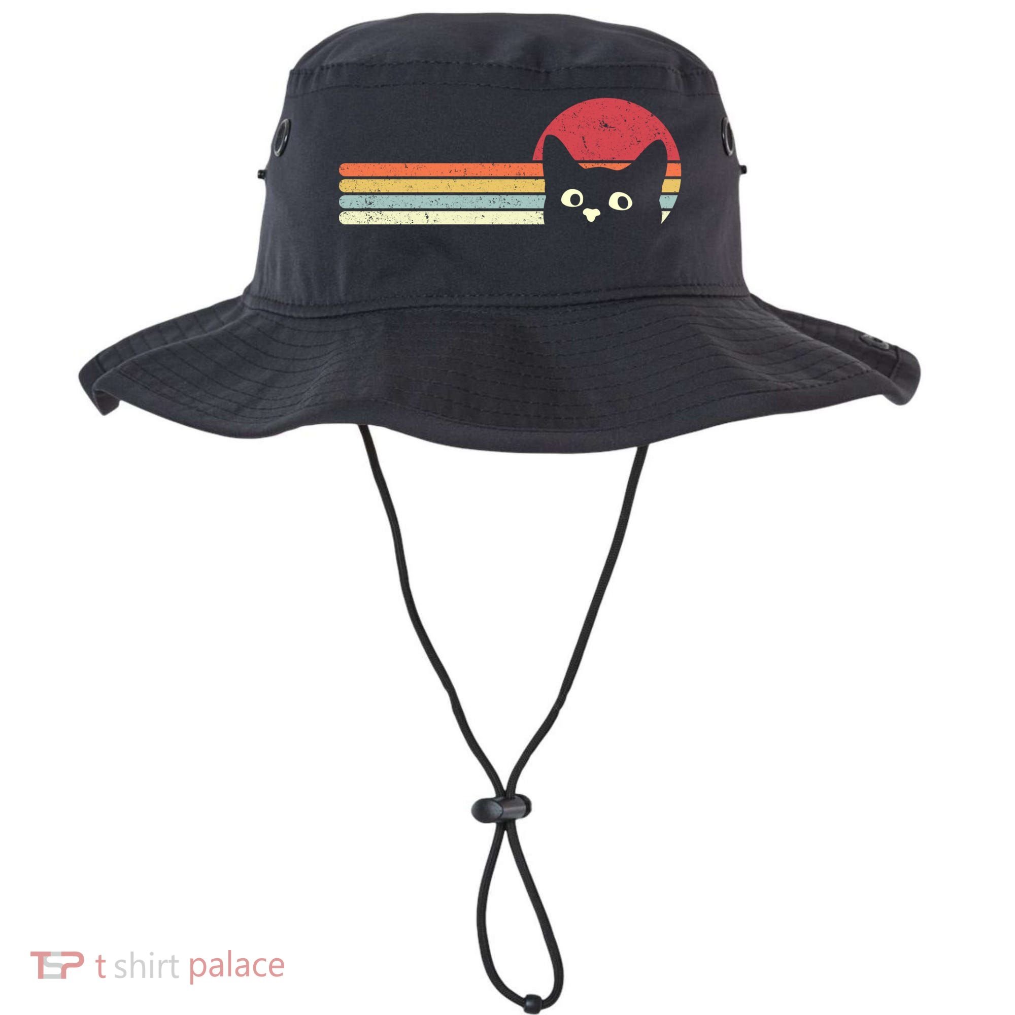 Retro Cat Cool Gift For Kitten Lovers Bucket Hat