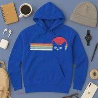 Retro Cat Cool Gift For Kitten Lovers Hoodie thumb 3