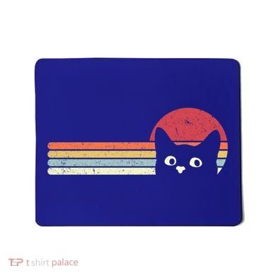 Retro Cat Cool Gift For Kitten Lovers Mousepad