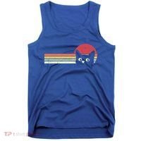 Retro Cat Cool Gift For Kitten Lovers Tank Top thumb 0