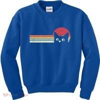 Retro Cat Cool Gift For Kitten Lovers Kids Sweatshirt thumb 0