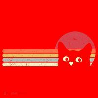 Retro Cat Cool Gift For Kitten Lovers Santa Hat thumb 1
