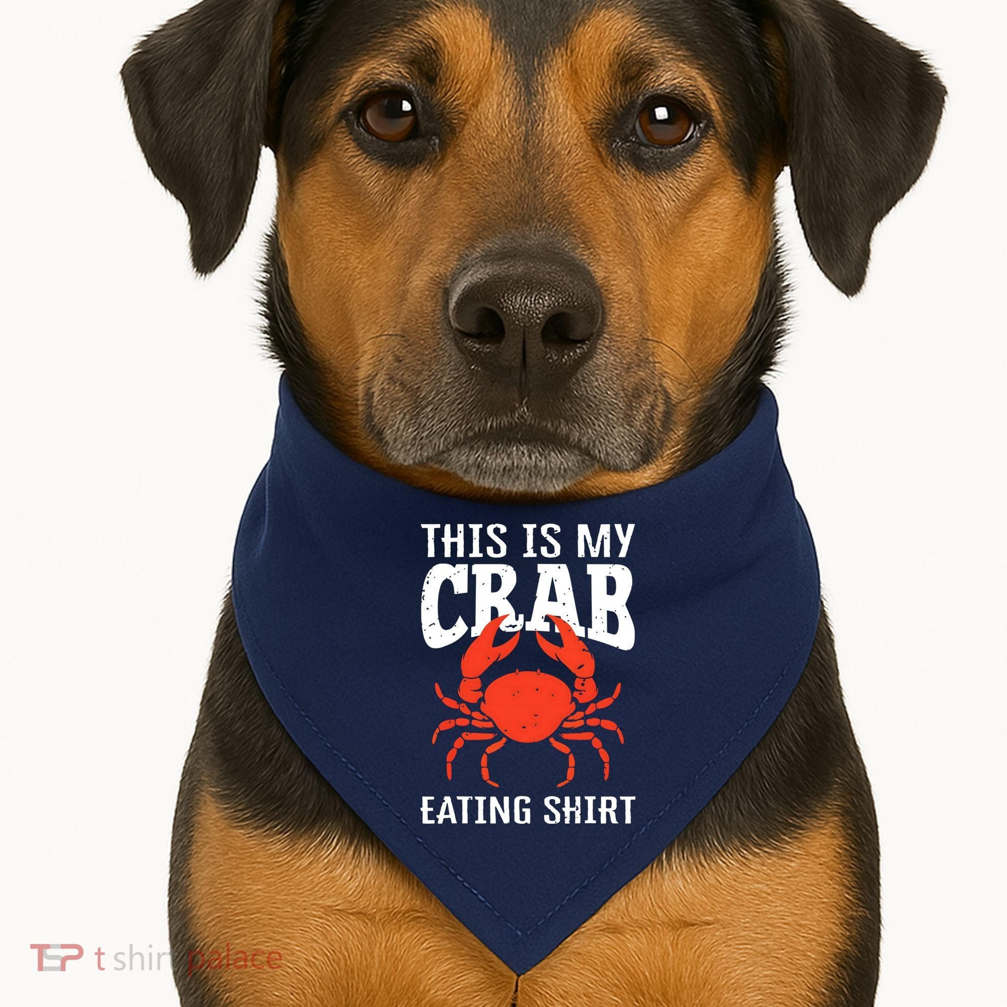 Red Crab, Crab, Crab Lover USA-Made Doggie Bandana