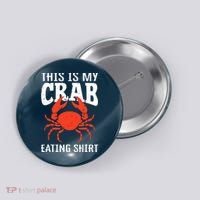 Red Crab, Crab, Crab Lover Button thumb 0