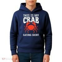 Red Crab, Crab, Crab Lover Kids Hoodie thumb 4