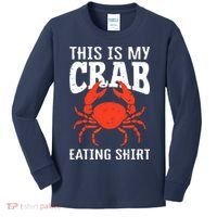 Red Crab, Crab, Crab Lover Kids Long Sleeve Shirt thumb 0