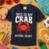 Red Crab, Crab, Crab Lover Kids T-Shirt thumb 3