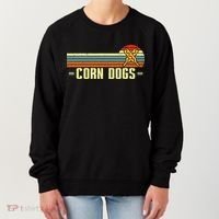 Retro Corn Dogs Make Hot Dogs On Stick Corn Dog Lover Women's Sweatshirt thumb 0