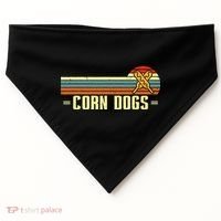 Retro Corn Dogs Make Hot Dogs On Stick Corn Dog Lover USA-Made Doggie Bandana thumb 0
