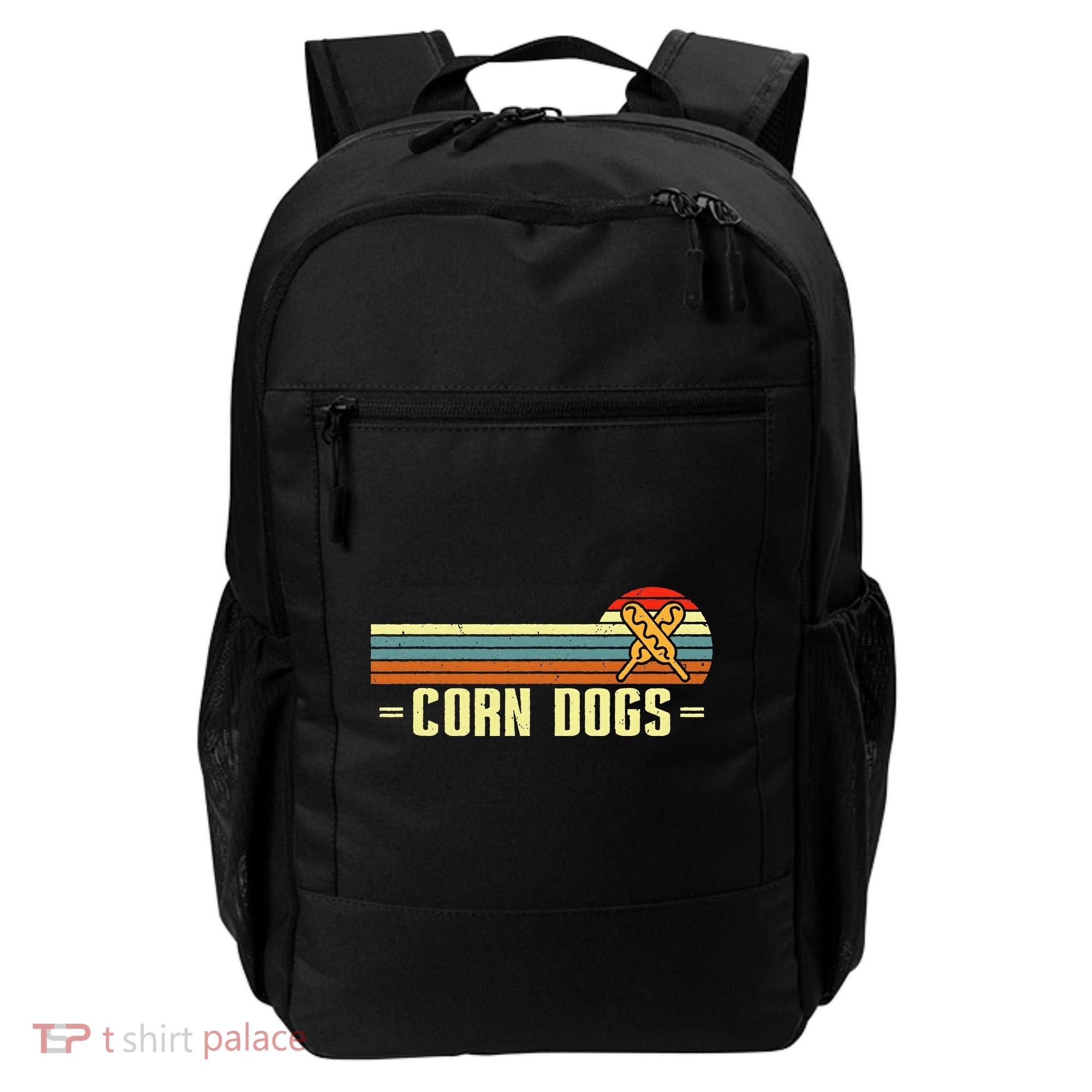 Retro Corn Dogs Make Hot Dogs On Stick Corn Dog Lover Backpack