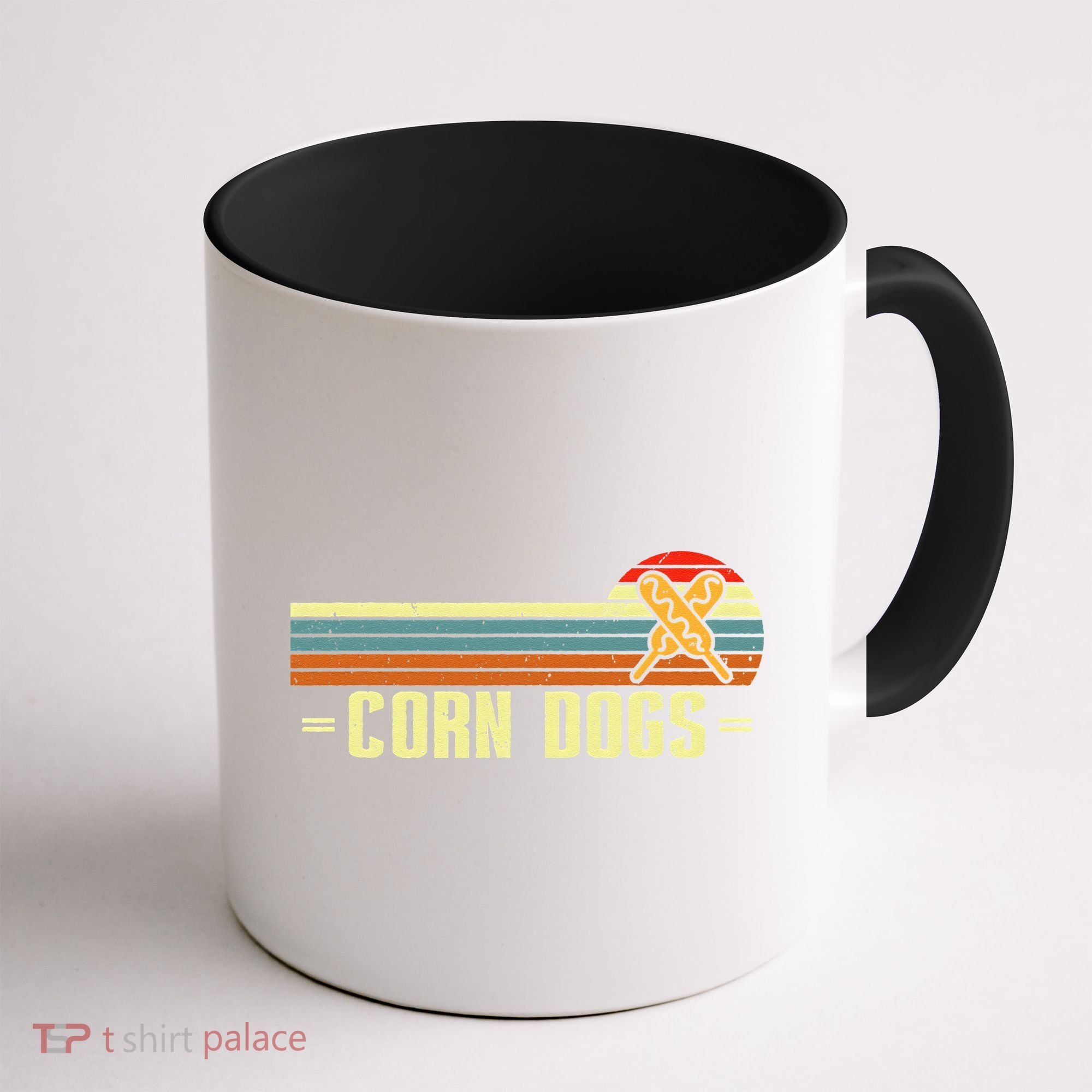 Retro Corn Dogs Make Hot Dogs On Stick Corn Dog Lover Coffee Mug