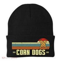 Retro Corn Dogs Make Hot Dogs On Stick Corn Dog Lover Beanie thumb 0