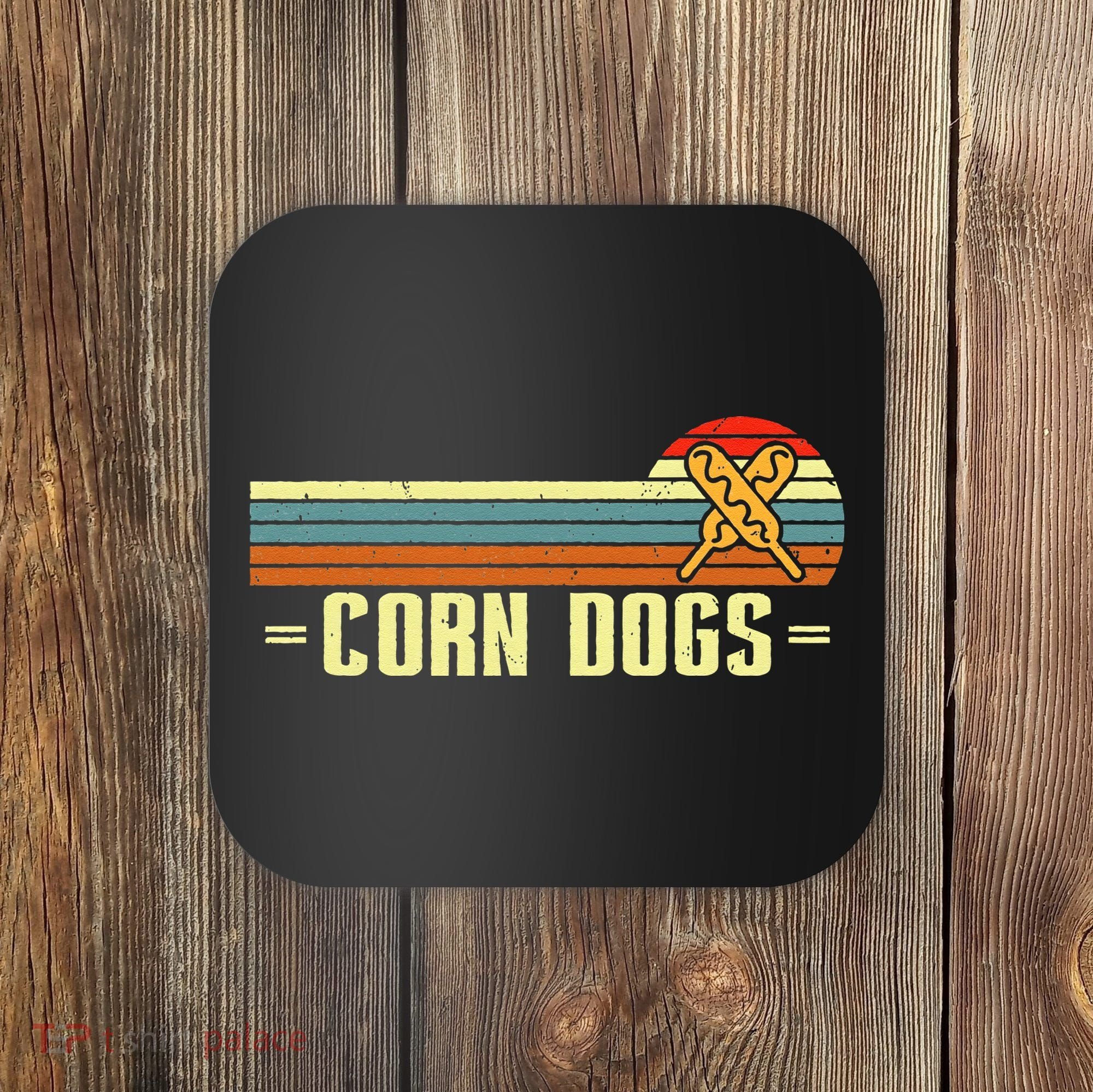 Retro Corn Dogs Make Hot Dogs On Stick Corn Dog Lover Coaster