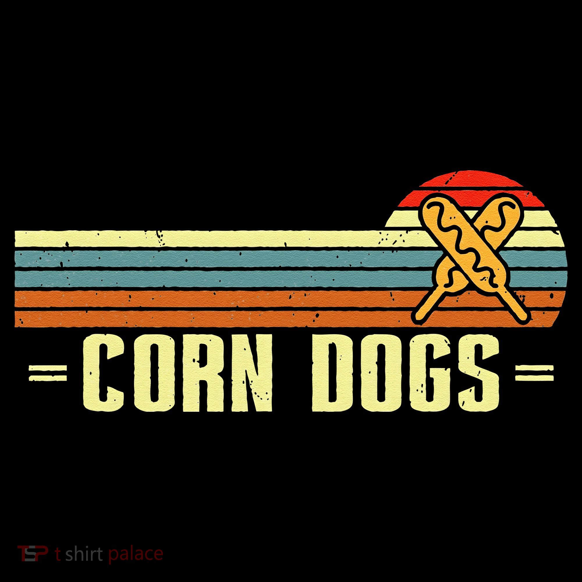 Retro Corn Dogs Make Hot Dogs On Stick Corn Dog Lover Women's Hoodie