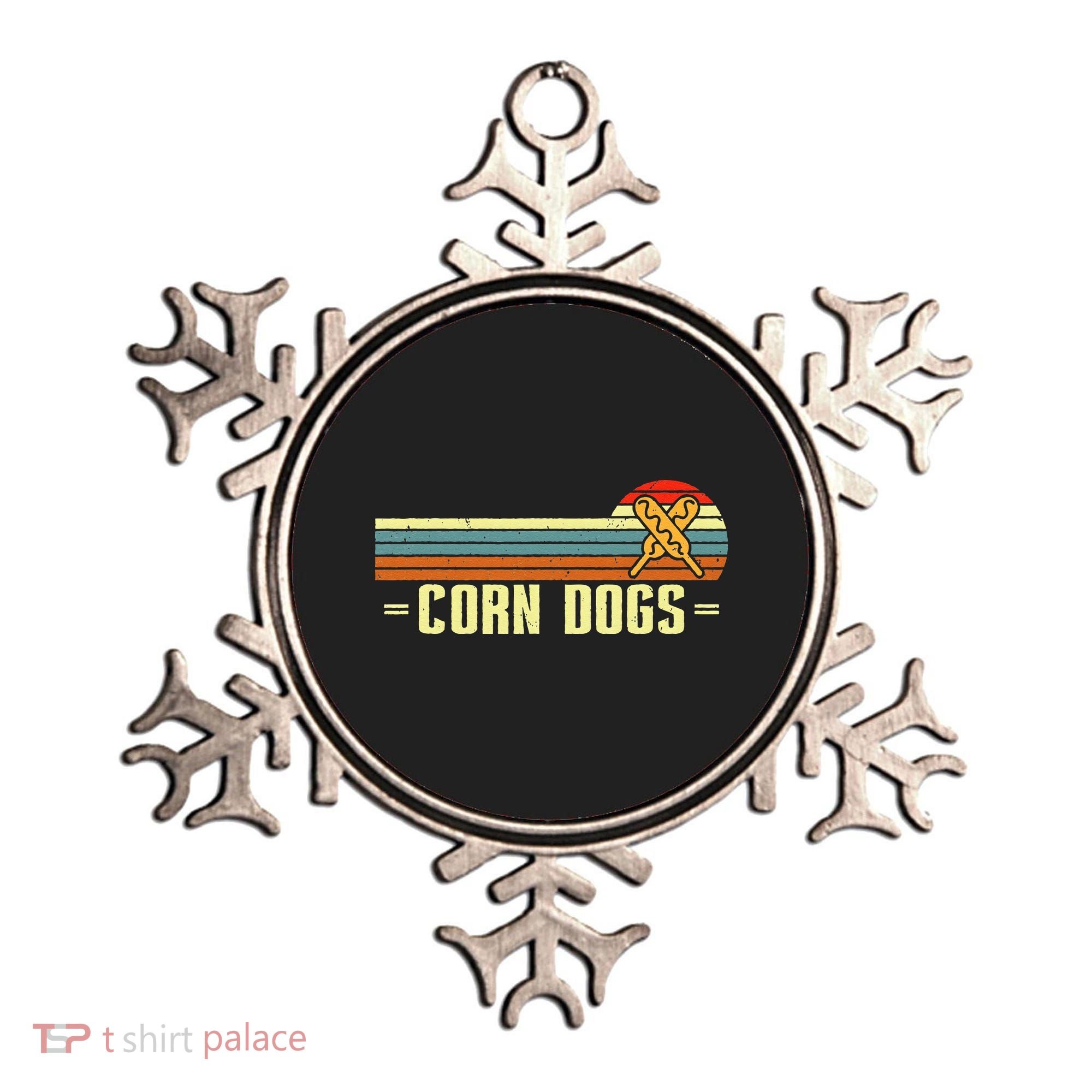 Retro Corn Dogs Make Hot Dogs On Stick Corn Dog Lover Ornament